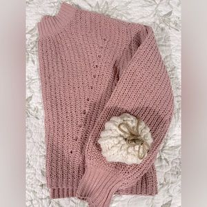 Generation K sweater in mauve pink